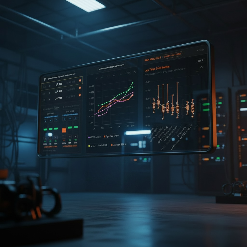 RCPaddock session dashboard in a racing workspace